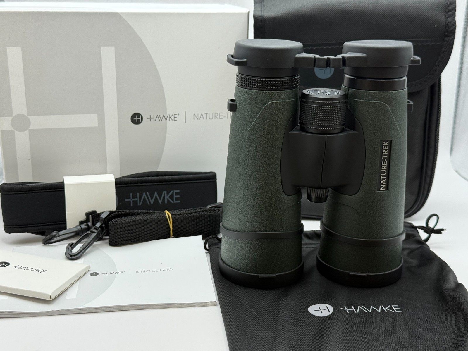 Hawke Sport Optics Nature Trek 12x50mm Roof Prism Binoculars, Rubber, : 35105