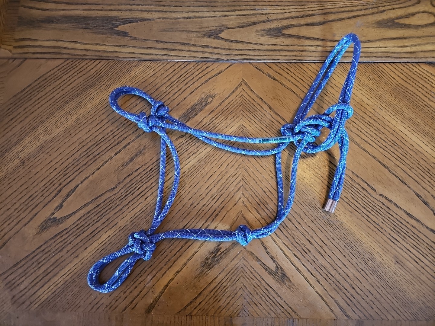 Vintage Double Diamond Rope Horse Halter Never Used Cowboy Knot Made in USA