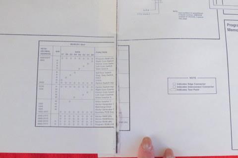 Vintage ATARI Red Baron Schematics Sheet No. 2, Side A