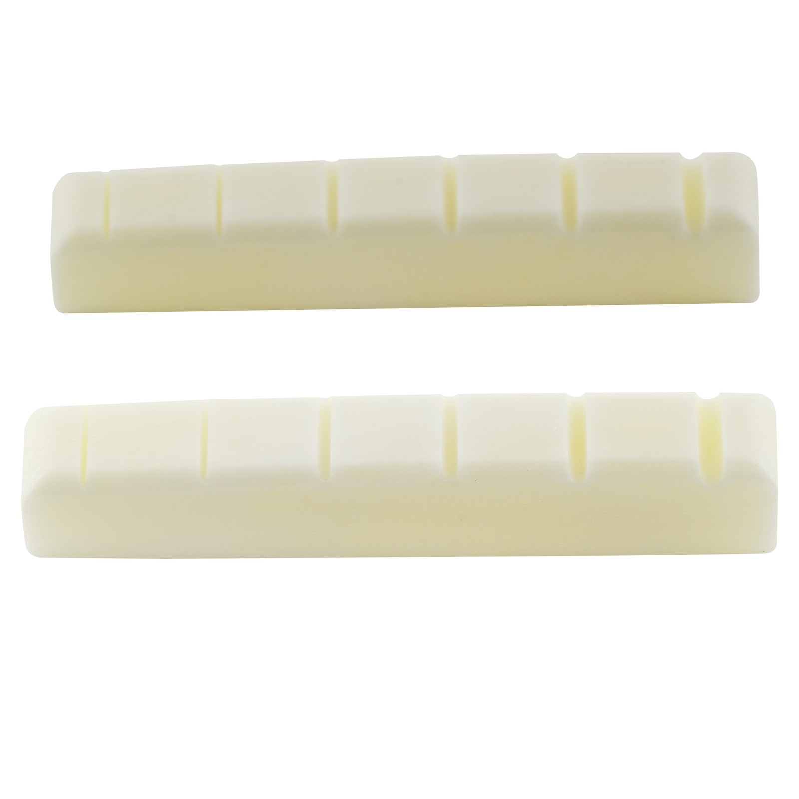Musiclily Pro 2 Pieces 42.95mm Slotted Acoustic Guitar Bone Nut For Ibanez PRS