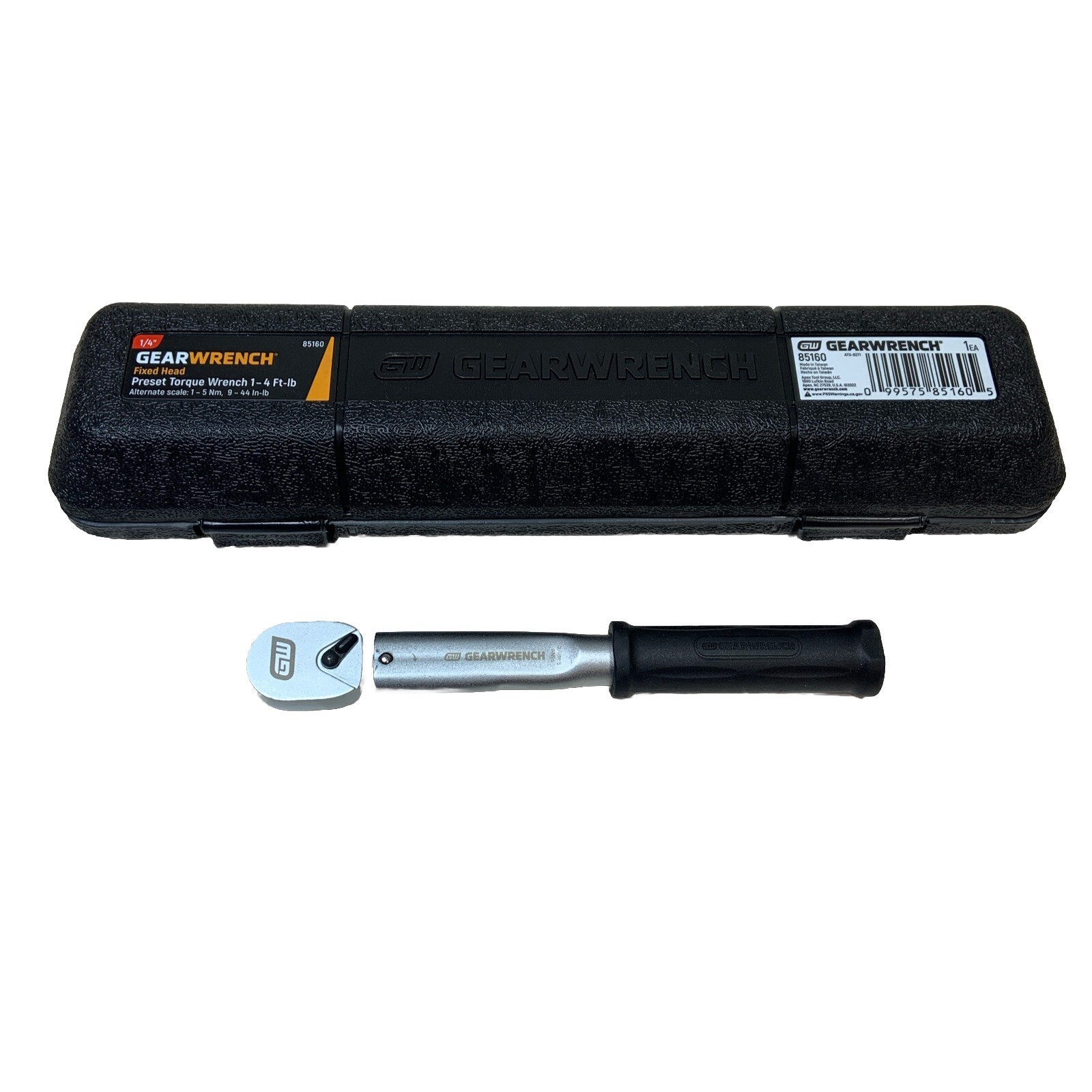 GearWrench 1/4" Drive Micrometer Preset Torque Ratchet 1-5 Nm 1-4 Ft/LB #85160