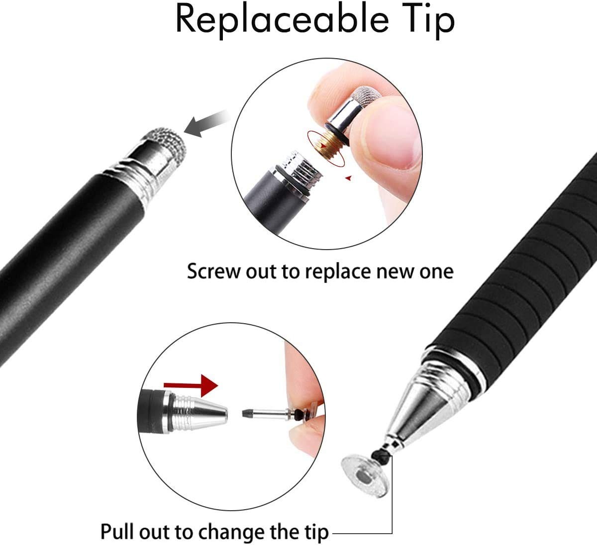 Stylus Pen for Touchscreen, 2in1 Universal Stylus