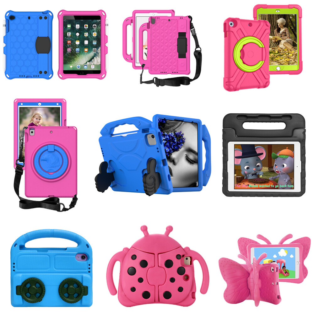 Kid Portable EVA Stand Case For iPad 5th 6th 7th 8th 9th Generation 10.2" 9.7"