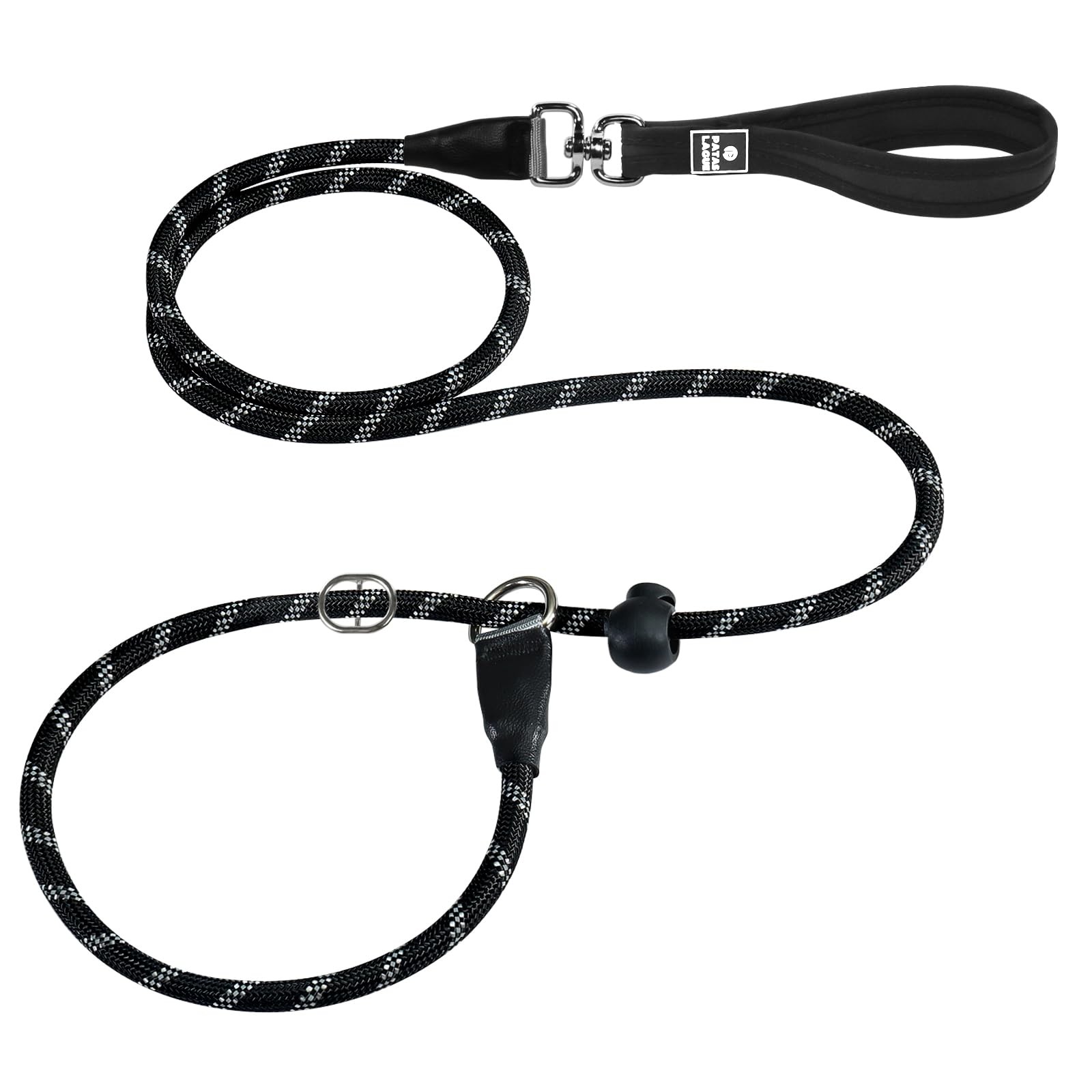 5 FT Reflective Slip Lead Dog Leash - Heavy Duty, Easy Training Solution