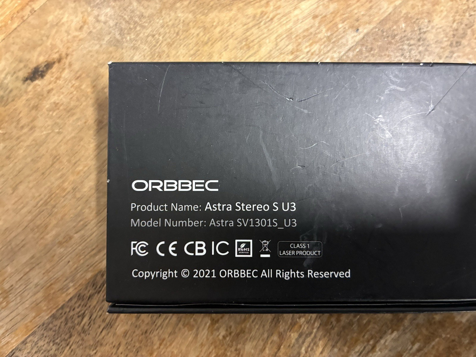Orbbec Astra Stereo S U3 SV1301S_U3 open box developer Kit