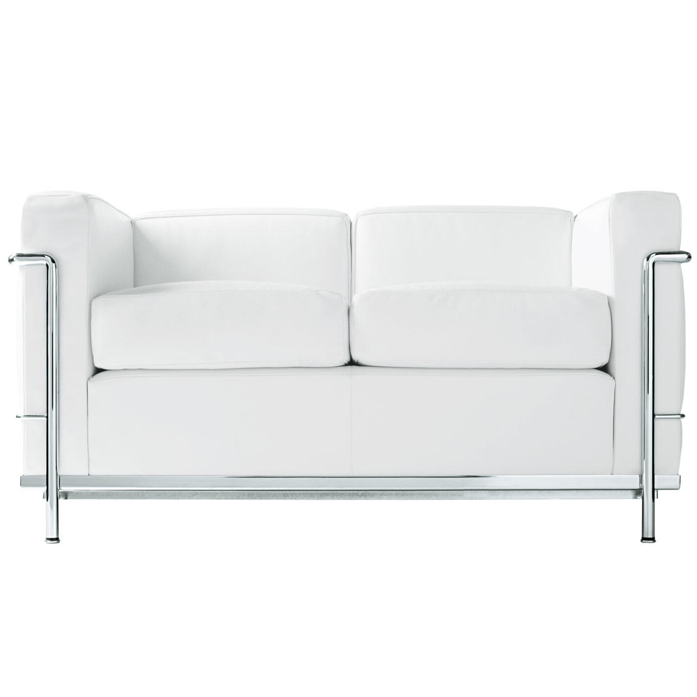 3 PC Modern Le Corbusier PU leather Sofa + 2 chairs set #3002 LC2 design
