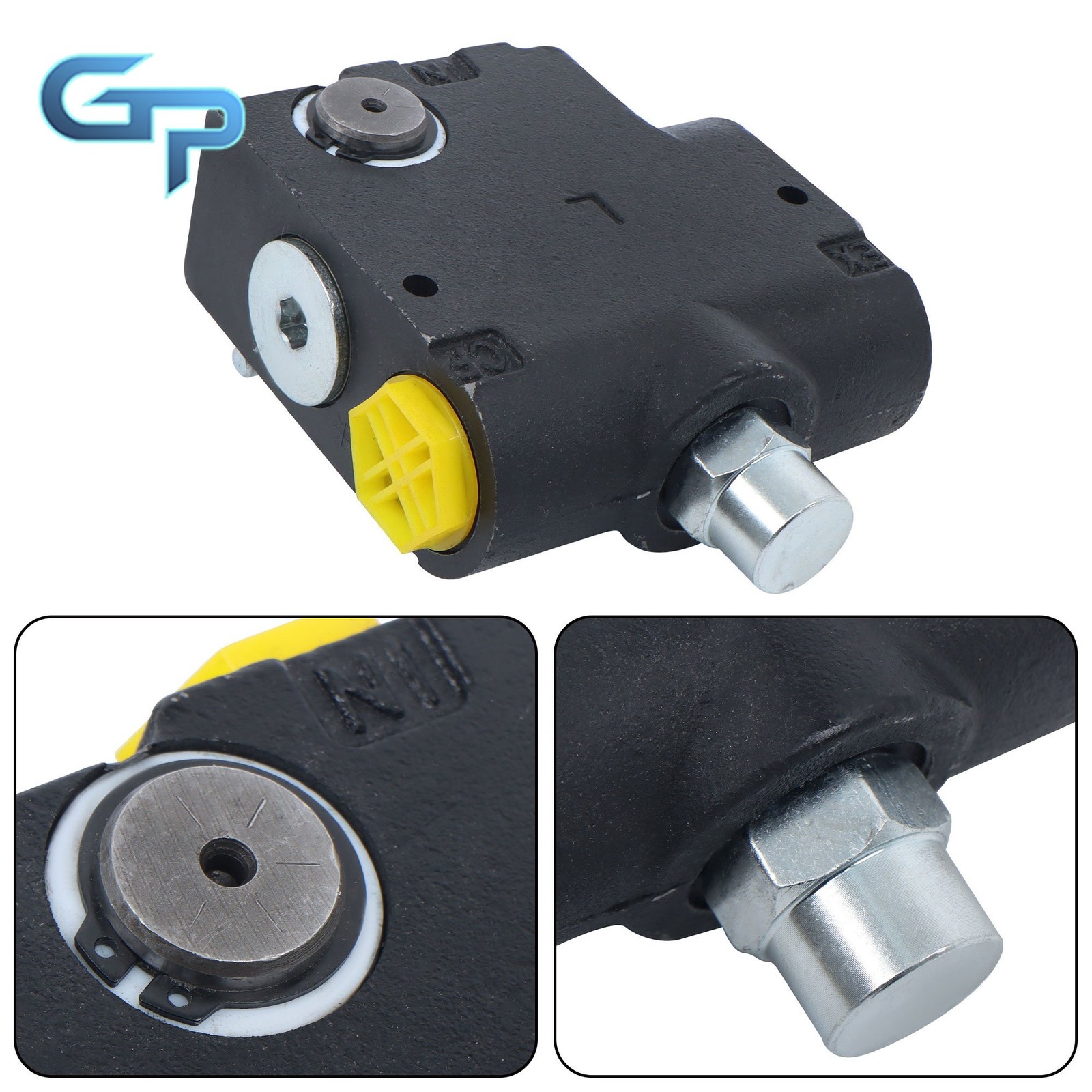 0-30GPM 3/4" NPT Hydraulic Adjustable Variable Flow Control Valve w/ Relief