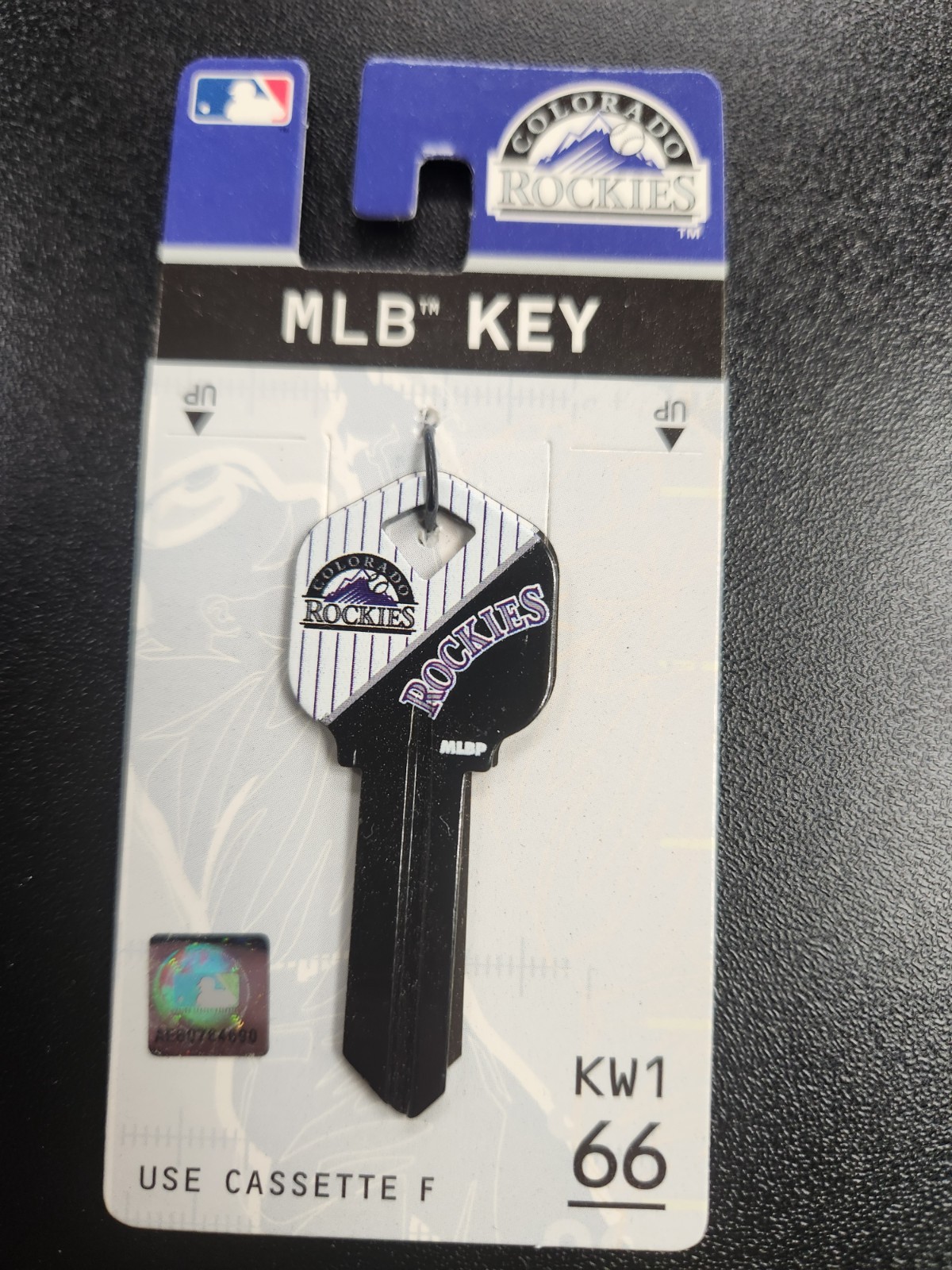 MLB COLORADO ROCKIES KWIKSET KW1/KW10 KEYBLANK - READ DETAILS BELOW