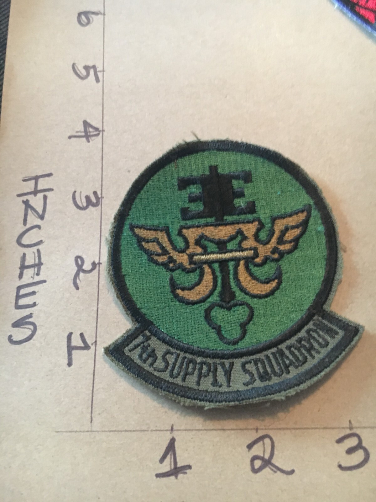 USAF 7th Supply Squadron subdued patch 5/3/25