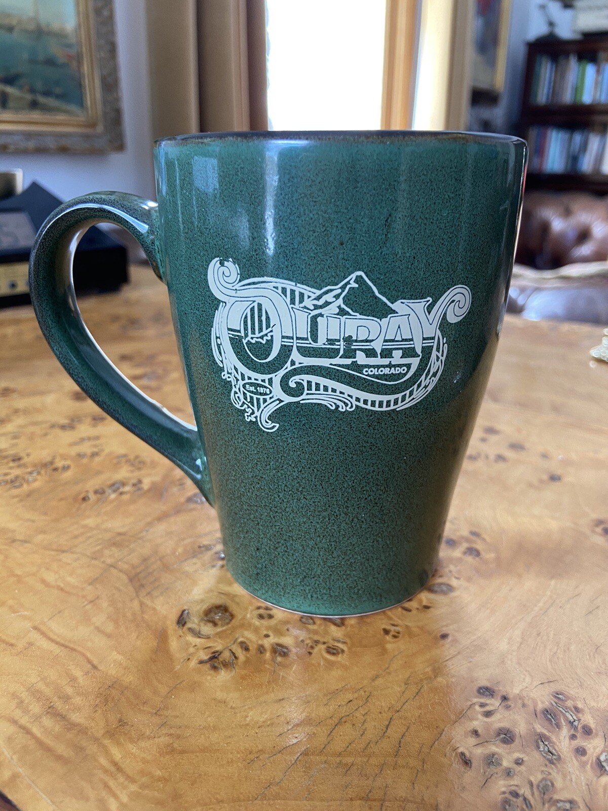 Ouray Colorado Green Mug Pottery