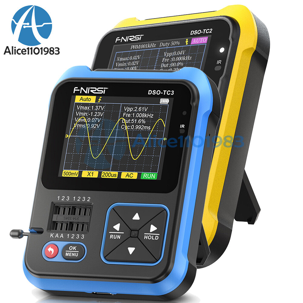DSO-TC2 DSO-TC3 Digital Handheld Oscilloscope Transistor Tester Signal Generator