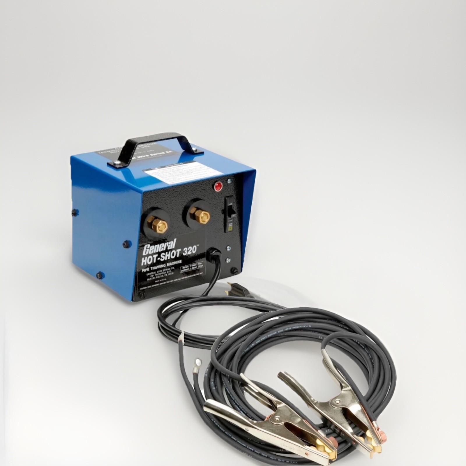 NEW! 320 AMP Hot-Shot Pipe Thawing Machine W/ (2) 20' Cables & Clamps!!