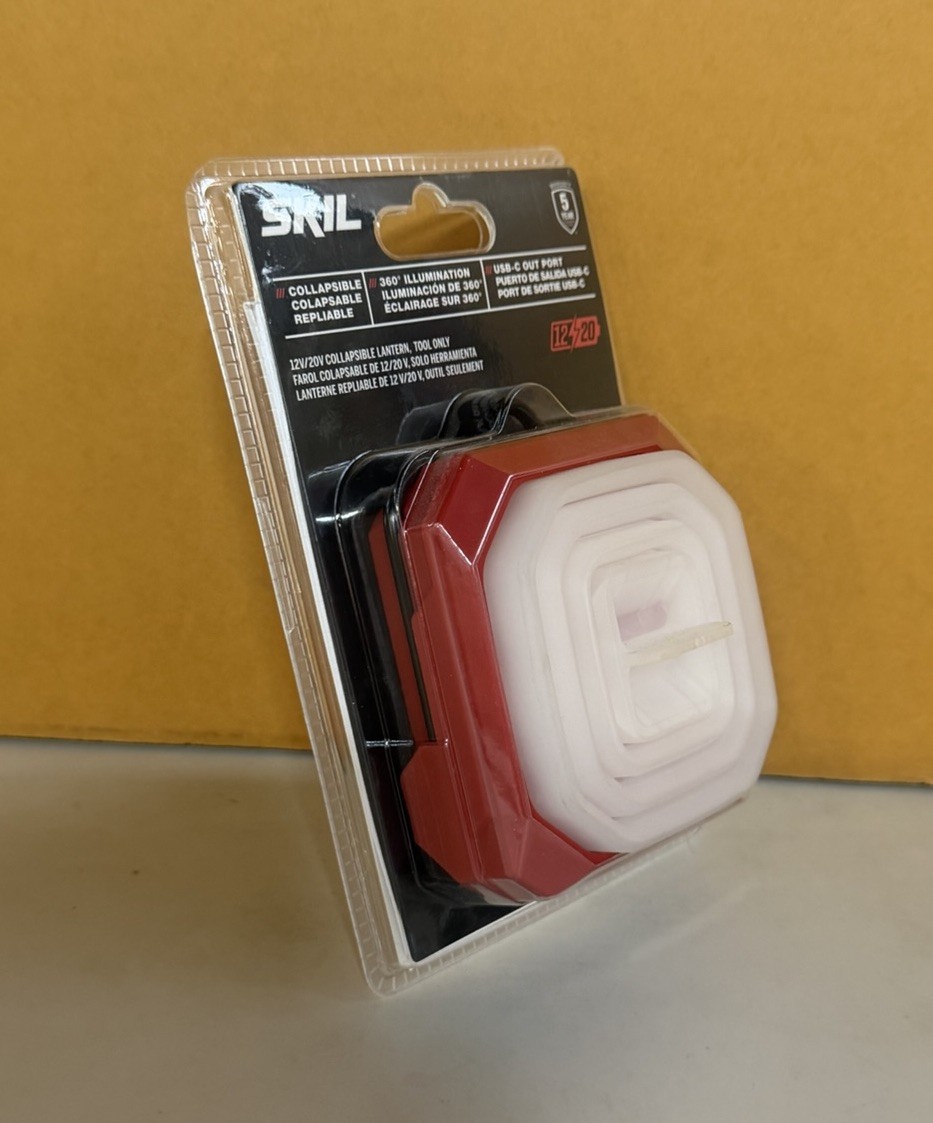 SKIL 12V/20V Collapsible Lantern 300-Lumen LED Bare Tool Light W/ USB-C Out Port
