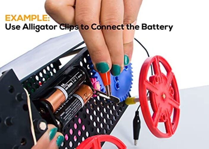 30PCS Premium Alligator Clips Electrical, 5 Colors Test Leads Cable with 30pcs