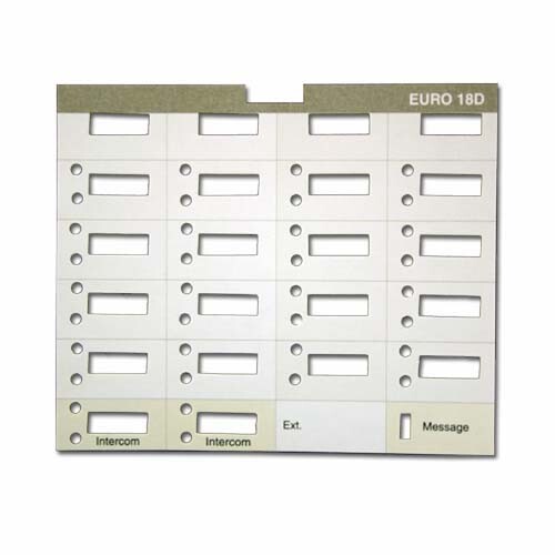 5-PACK LOT AVAYA PARTNER 18D EURO STYLE DESI PAPER LABEL FOR PHONE DISPLAY PHONE