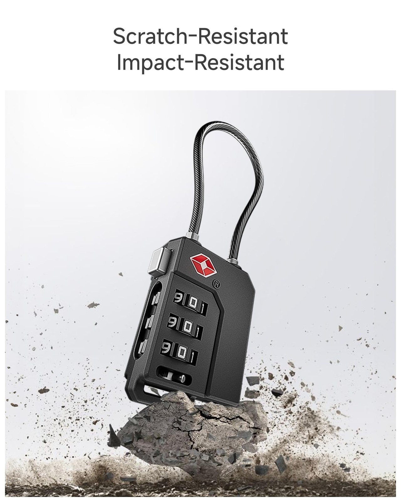LUGGEX TSA Locks for Luggage, Suitcase Locks TSA Approved, Luggage Locks, Eas...