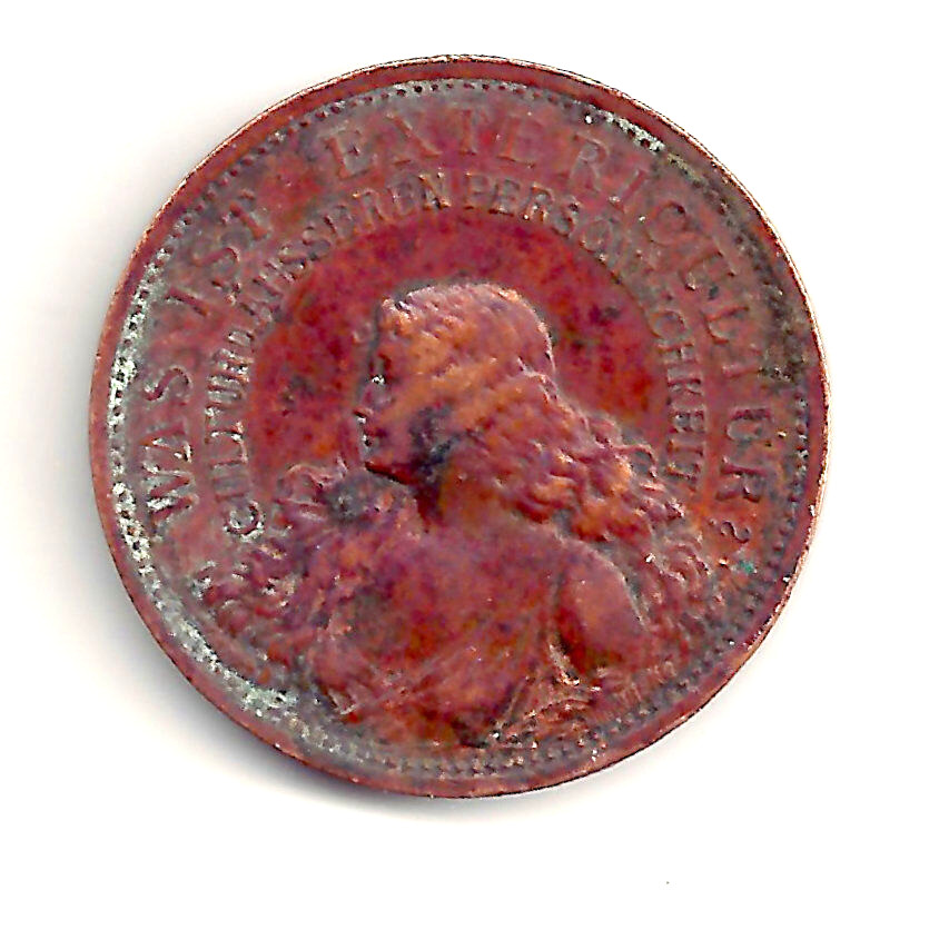 Vintage GERMAN Advert. Beauty Product Coin Was Ist Extericultur?  w/ Pretty Girl