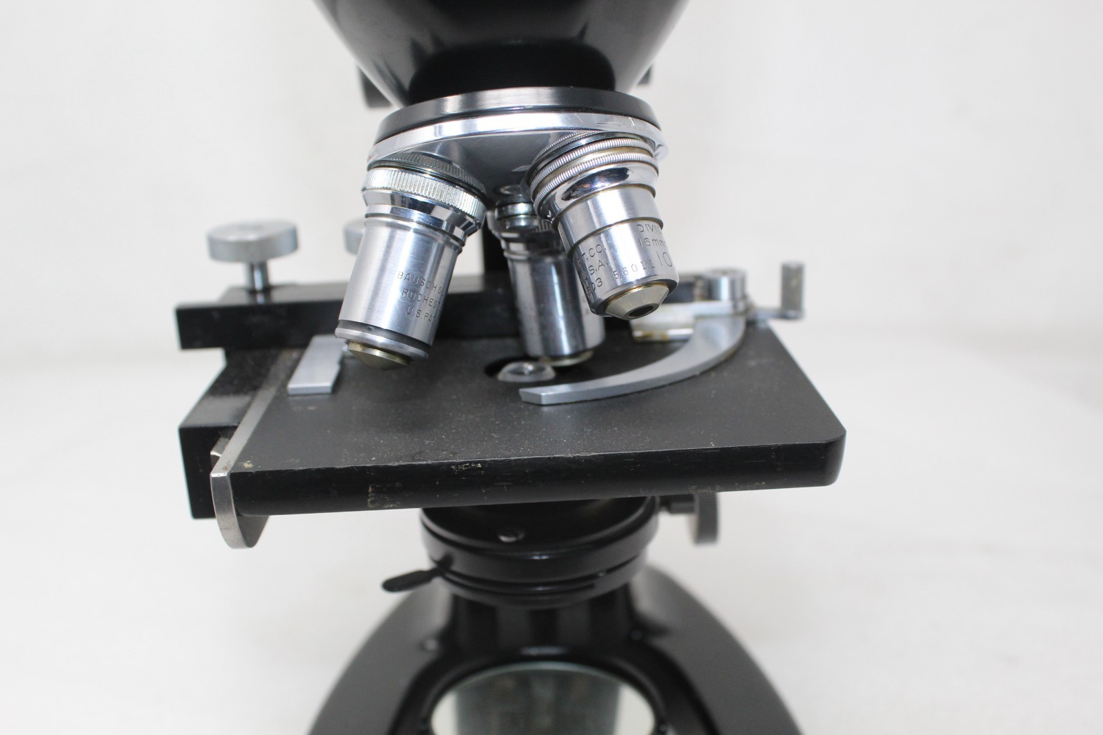 Bausch & Lomb Binocular Microscope w/ 10x optics and 10x, 43x and 97x lens