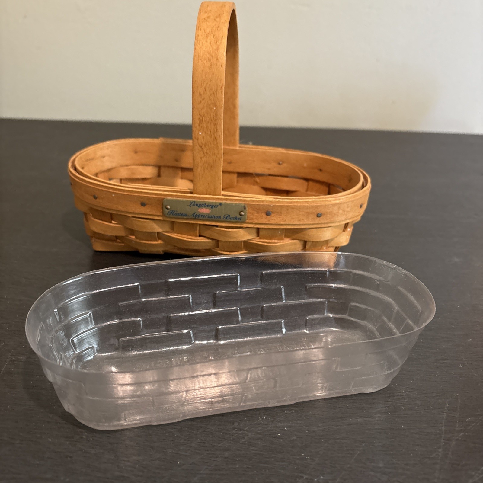 Vintage Longaberger Hostess Appreciation Basket with Liner, 1994