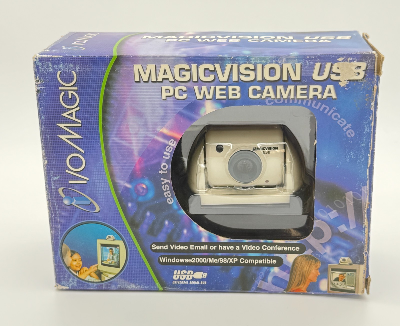 I/O Magic MagicVision USB PC Web Camera DR-CM200 Windows XP 98 Vintage