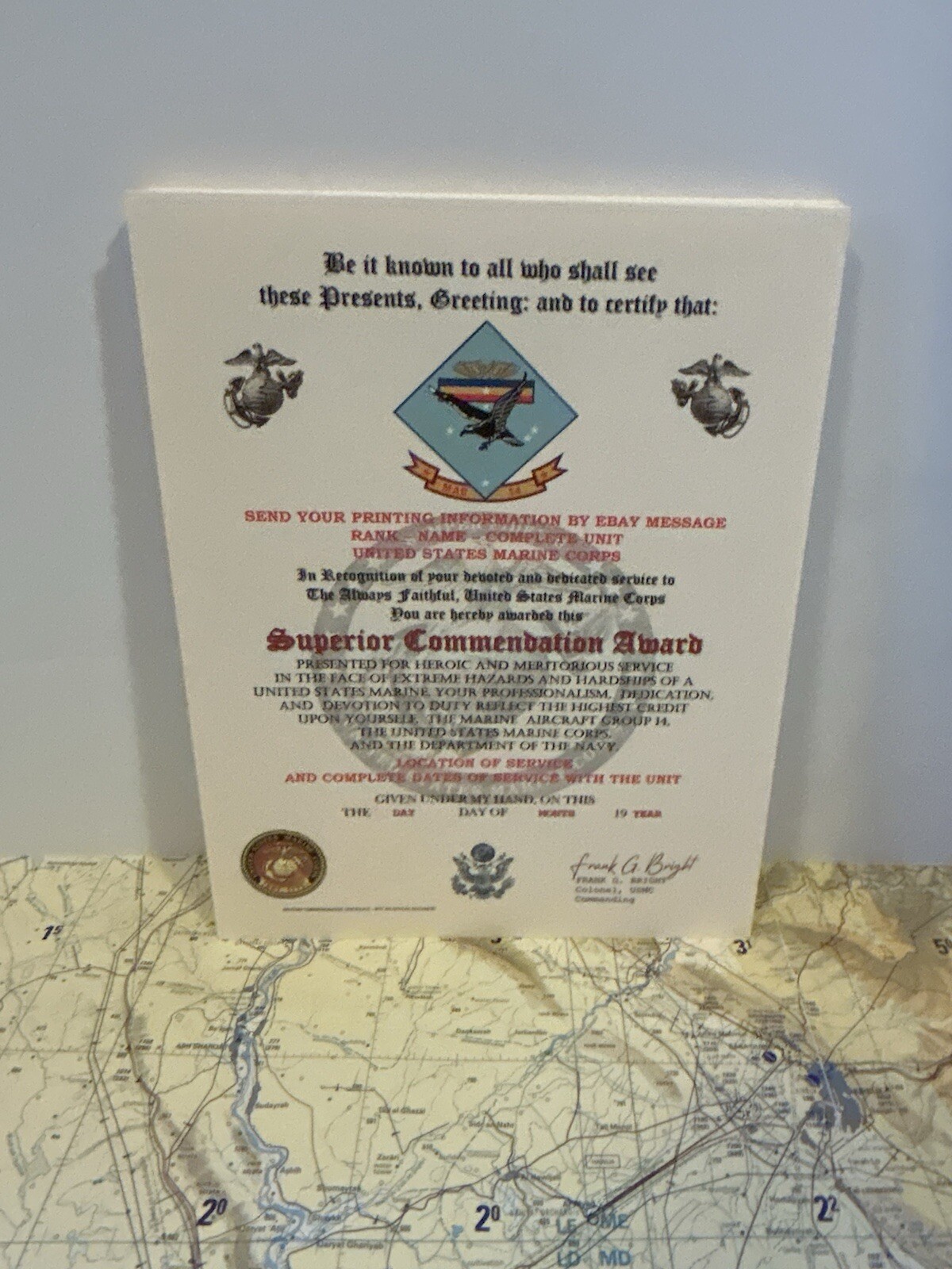 U.S.M.C. / MARINE AIRCRAFT GROUP 14 - SUPERIOR COMMENDATION AWARD