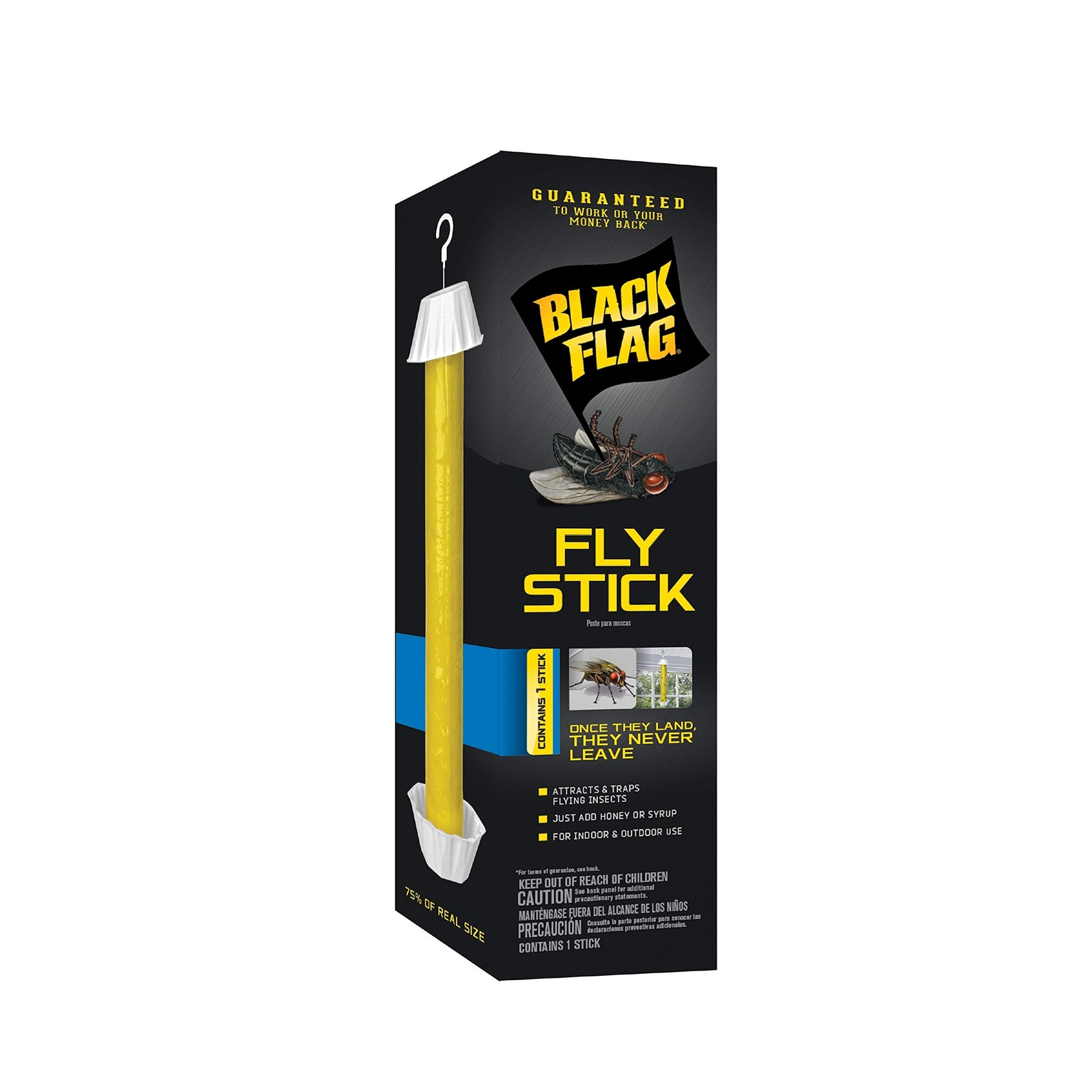 Black Flag HG-11015 Stick, Trap, Houseflies and Flying Insects, 1-Count, 6-Pack,