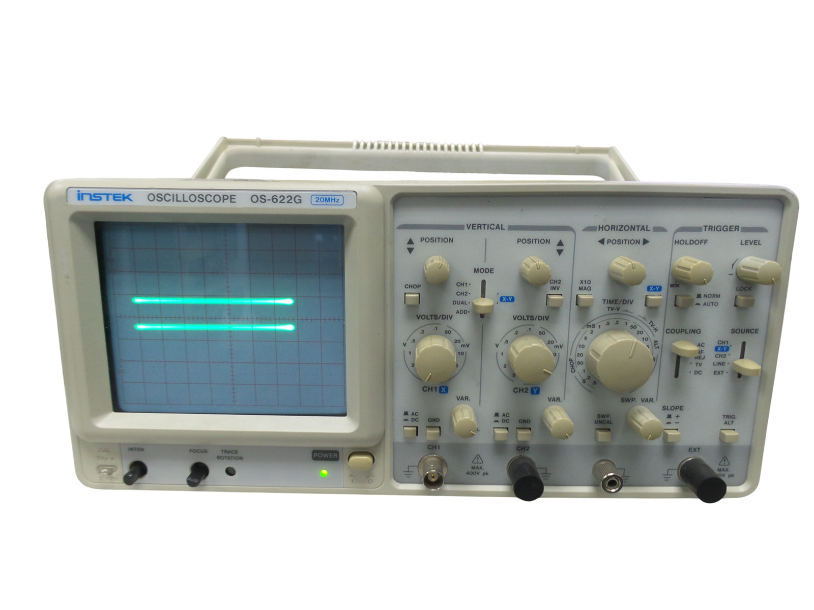 INSTEK OS-622G  OSCILLOSCOPE 20MHZ - Free Shipping