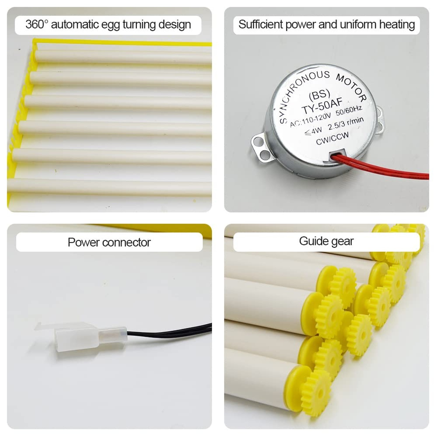 HBtree Automatic Multifunction Incubator Egg Tray Turning Hatcher for Chicken...