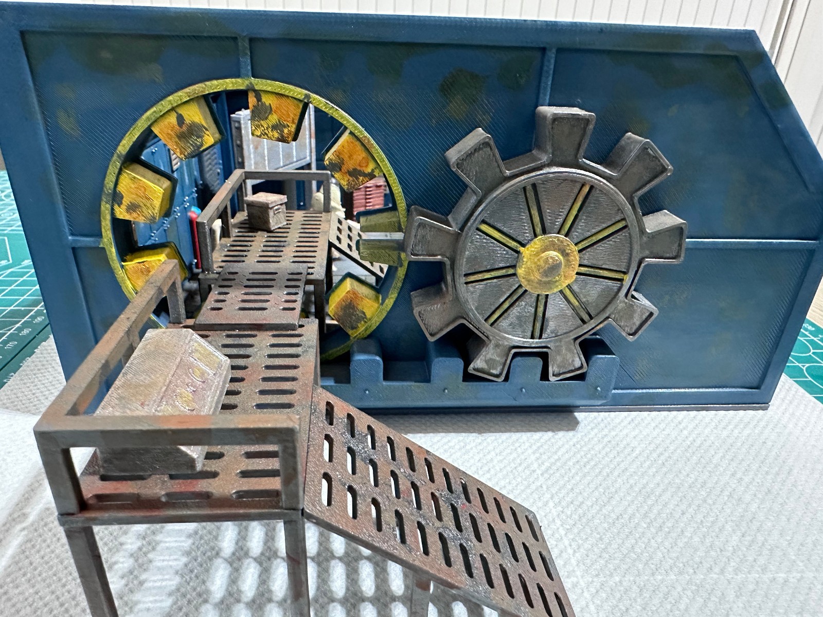 Fallout Vault Diorama Room Sci Fi Wasteland Terrain Model