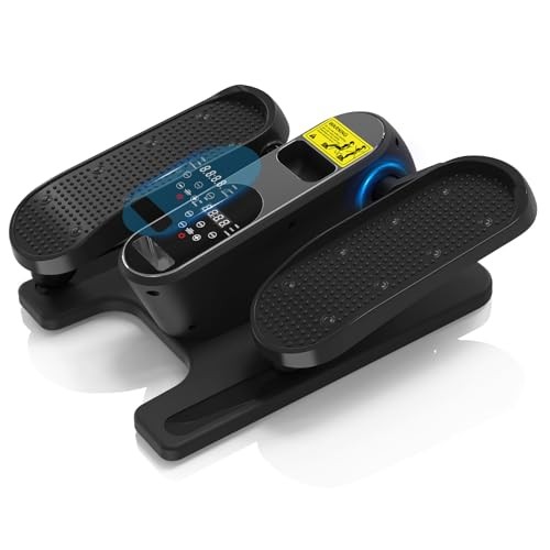 Black Electric Elliptical Machine - Under Desk Pedal Exerciser