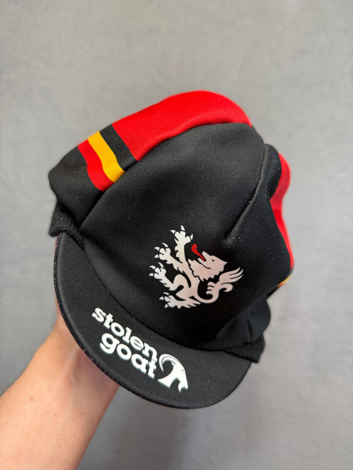 stolen goat black warm cycling hat cap