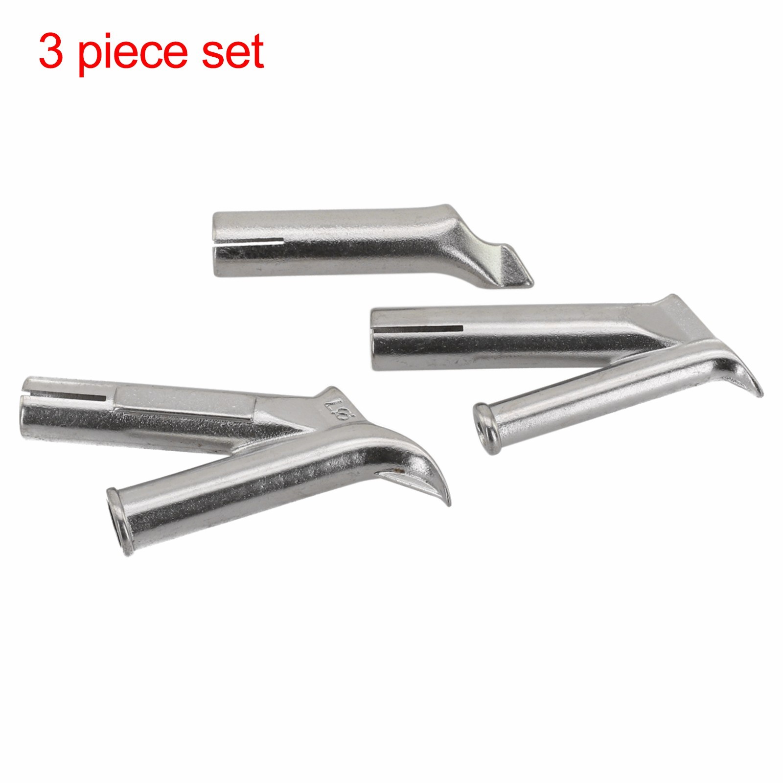 Accurate and Stable Flow Welding Nozzles Set of 3 for PVC and Polycarbonate