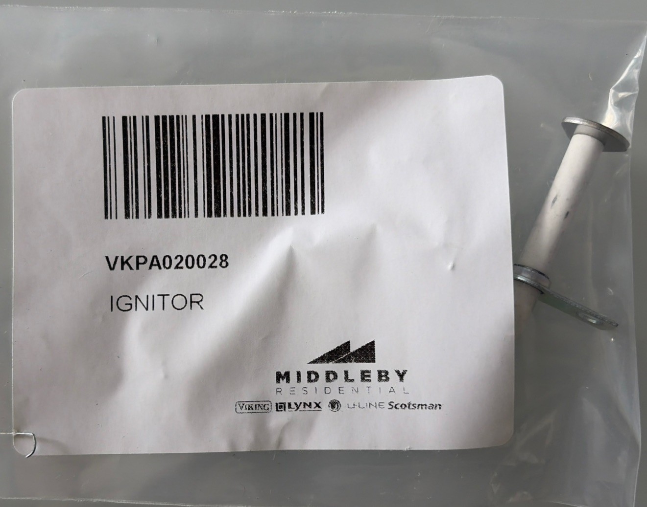 New OEM Viking Genuine Offset Ignitor - VKPA020028