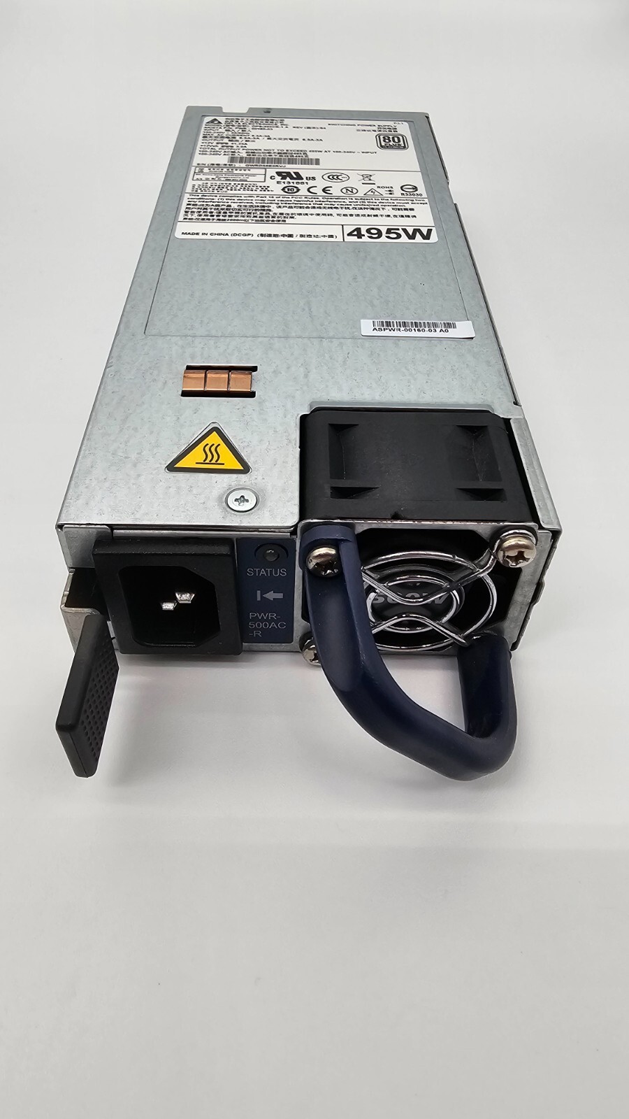 Arista 495W Switch Power Supply PWR-500AC-R AC Rear to Front 500 Watt 495 Delta