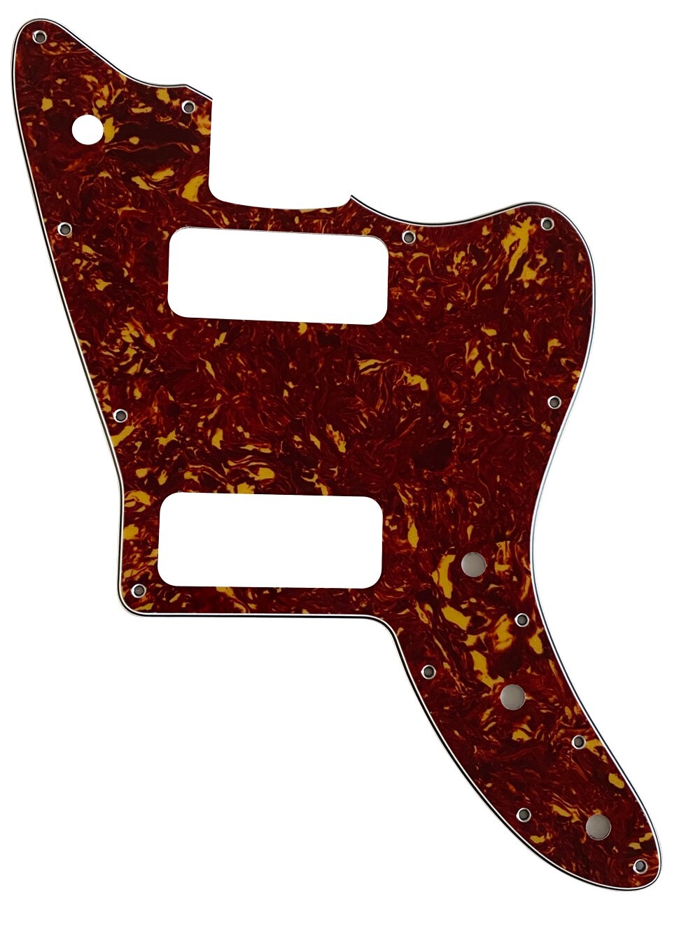 New 4 Ply Guitar Pickguard For Fano Standard JM6 P90 Style,Red Tortoise