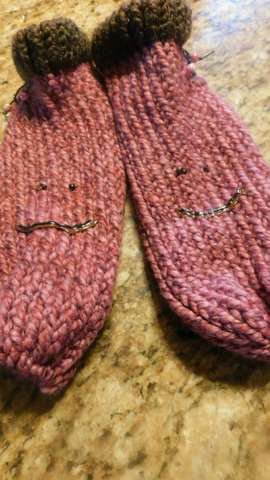 hand knit slipper socks