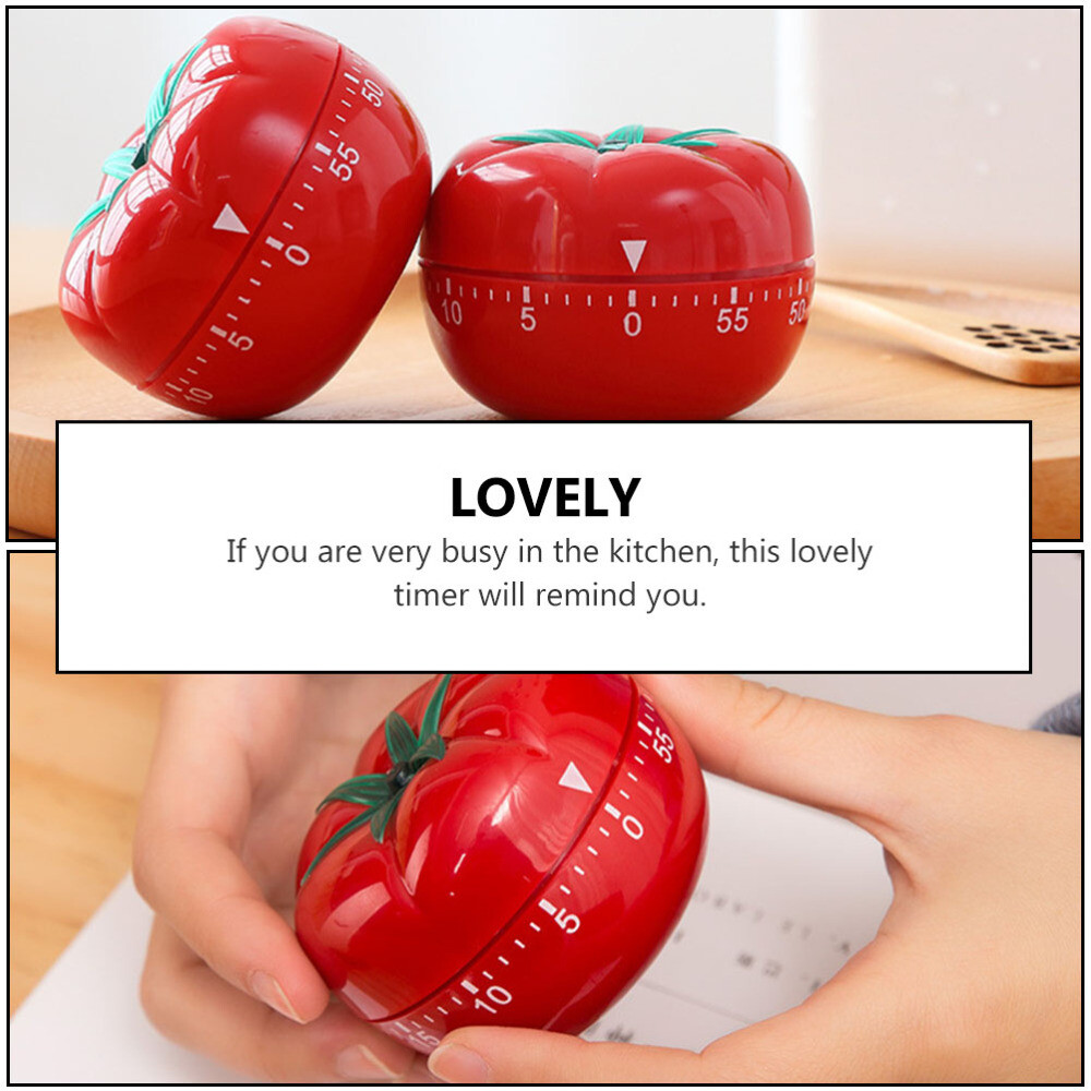 2pcs Visual Timer Clock Fruit Shape Timer Pomodoro Timer Cube Fruit Timer