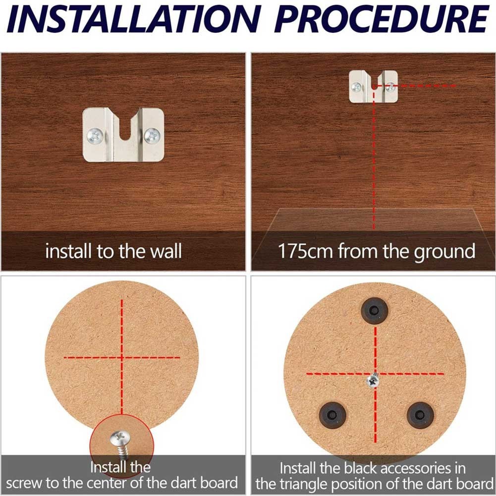 for Dartboard For Wall Mount Bracket Kit Includes All Necessary Screws
