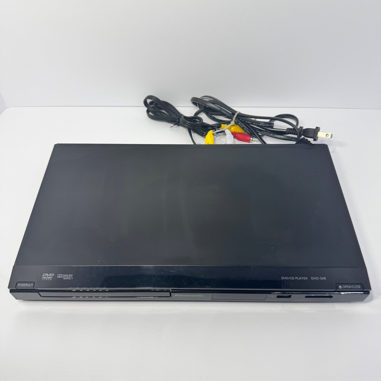 Panasonic DVD-S48 DVD CD Player Black USB Port Dolby Digital NH2SA003289 TESTED