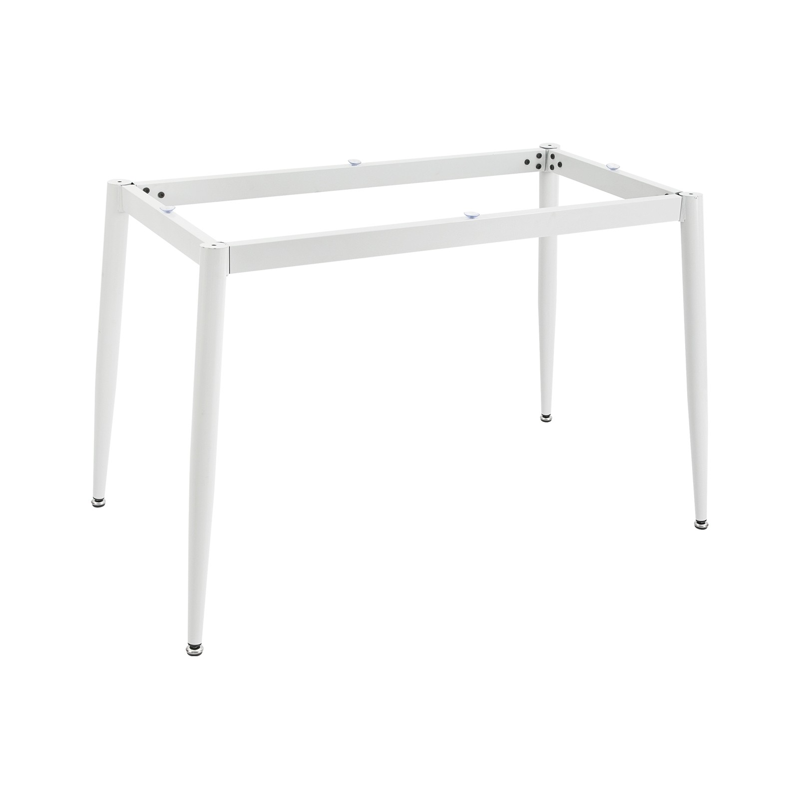 Industrial Metal Table Legs White Metal Furniture Legs with 6 Suction Cups USA