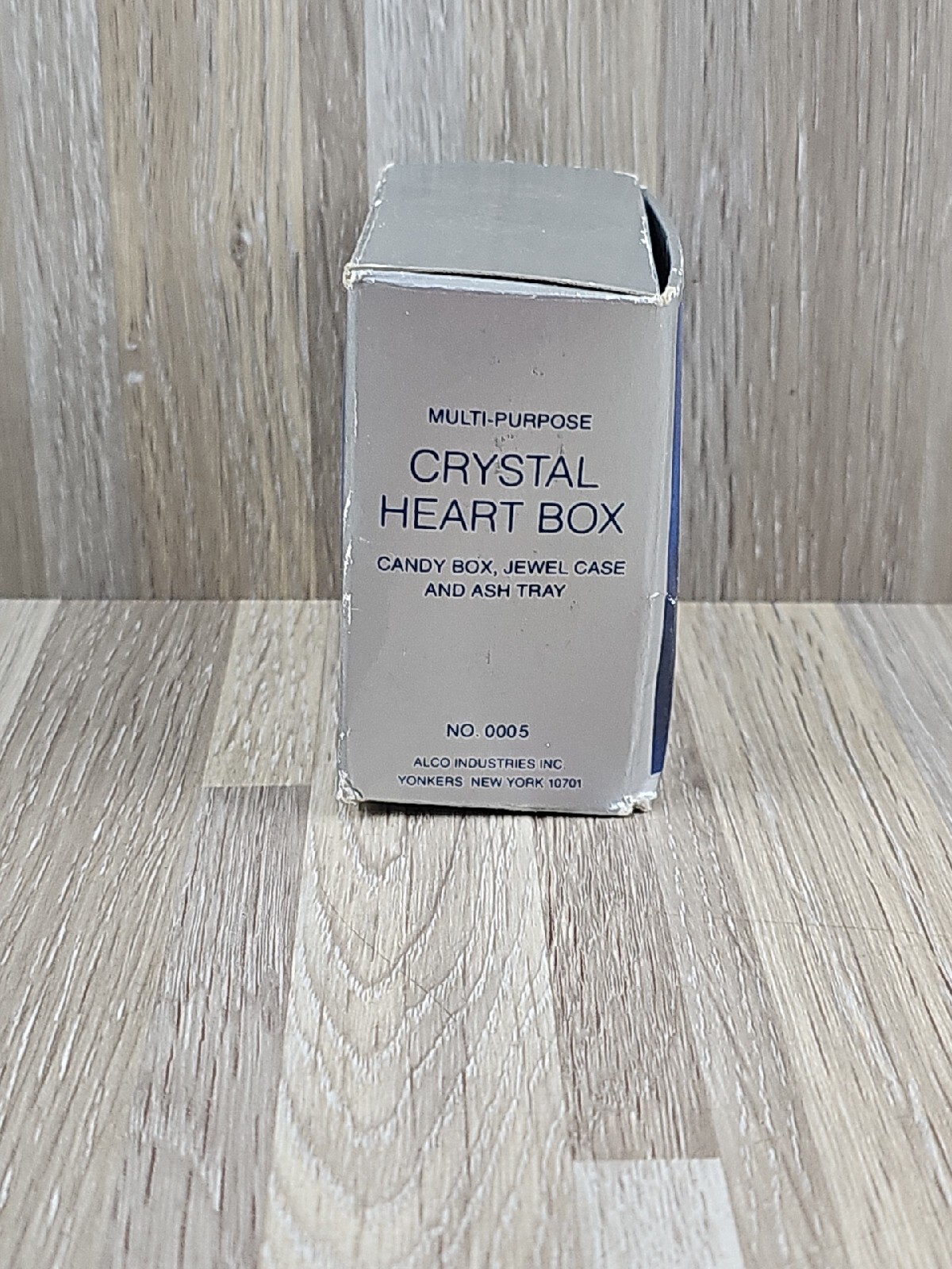 Alco Crystal Heart Box ~ 2½ Inch