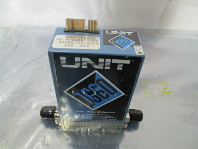 Unit Instruments UFC-1660 Mass Flow Controller, MFC, CL2, 50 SCCM, 452064