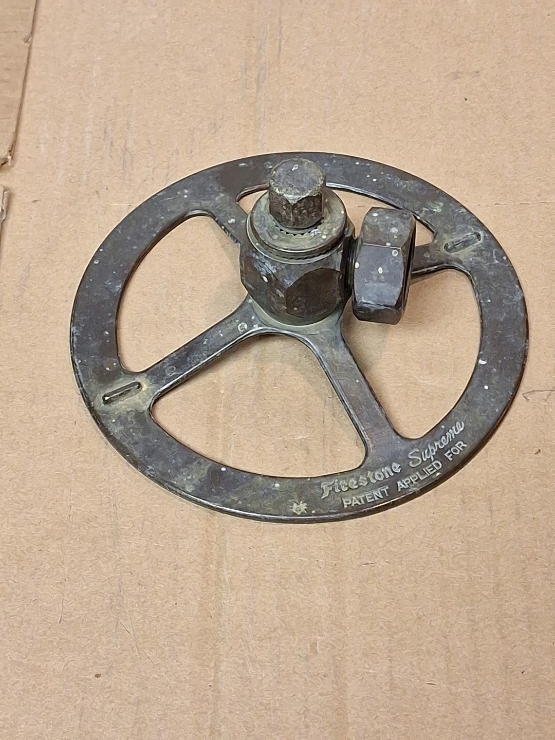 Antique-Firestone Supreme/Solid Brass Sprinkler *Tested*