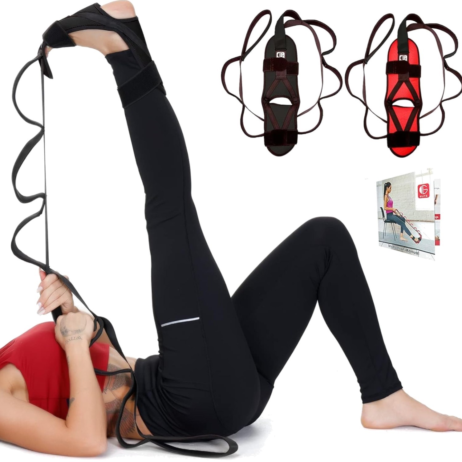 Foot and Calf Stretcher, Leg Stretcher, Hamstring Stretcher, Stretching Strap...