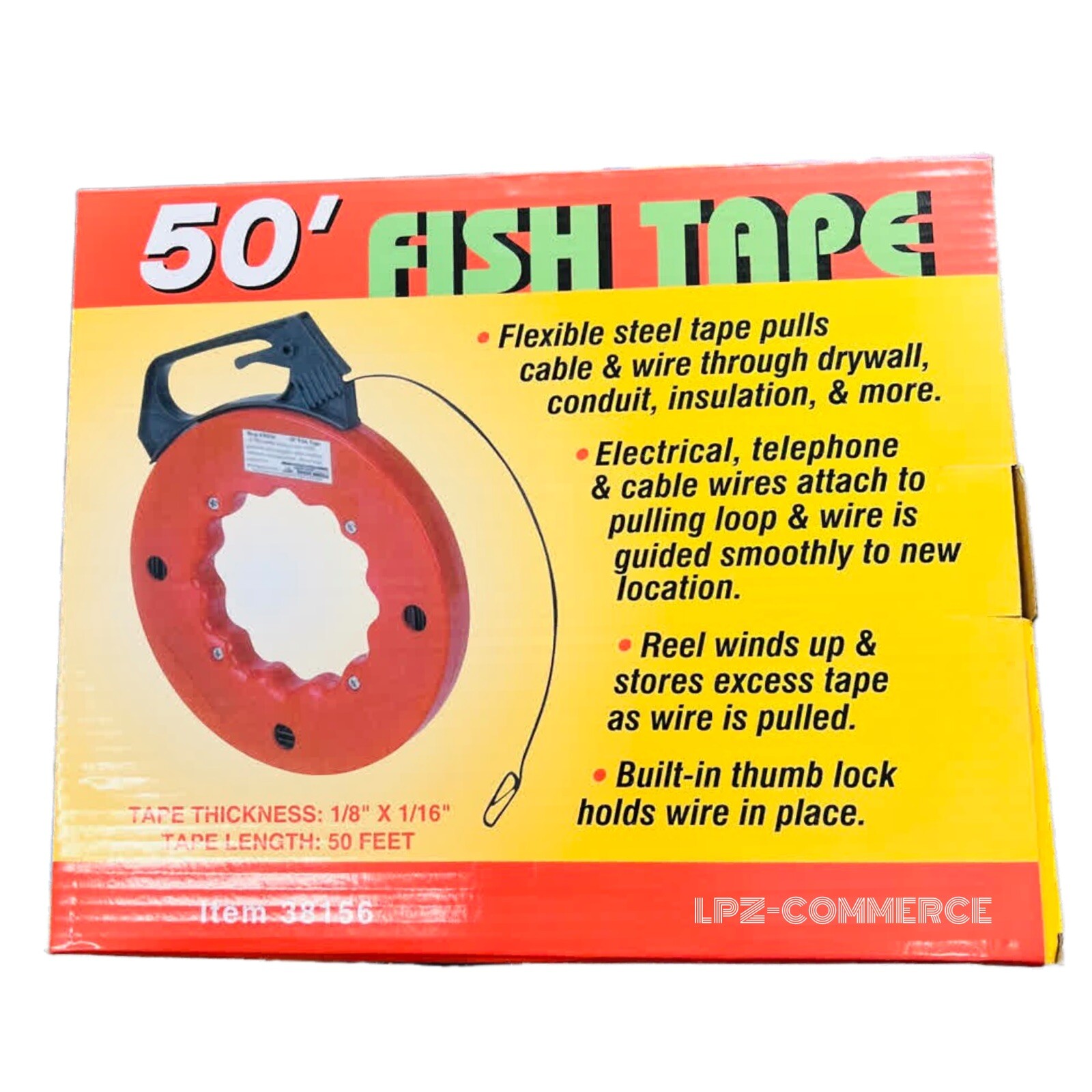 Cen-Tech 50ft Steel Fish Tape #38156