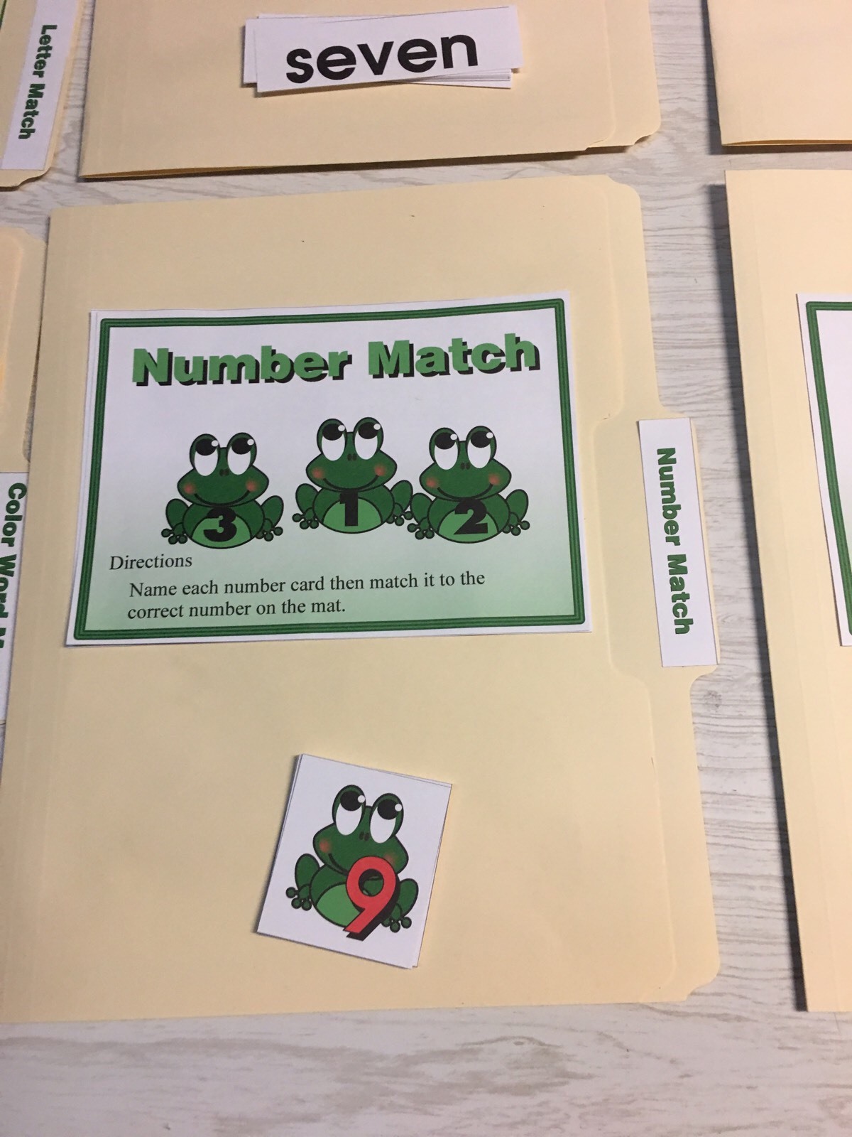 10 File Folder Set - Teaching READING MATH -Froggy Kit