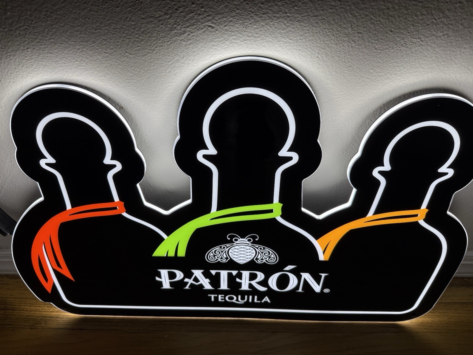 Patron Tequila. LED lighted Sign  New  Over 2 Foot Wide