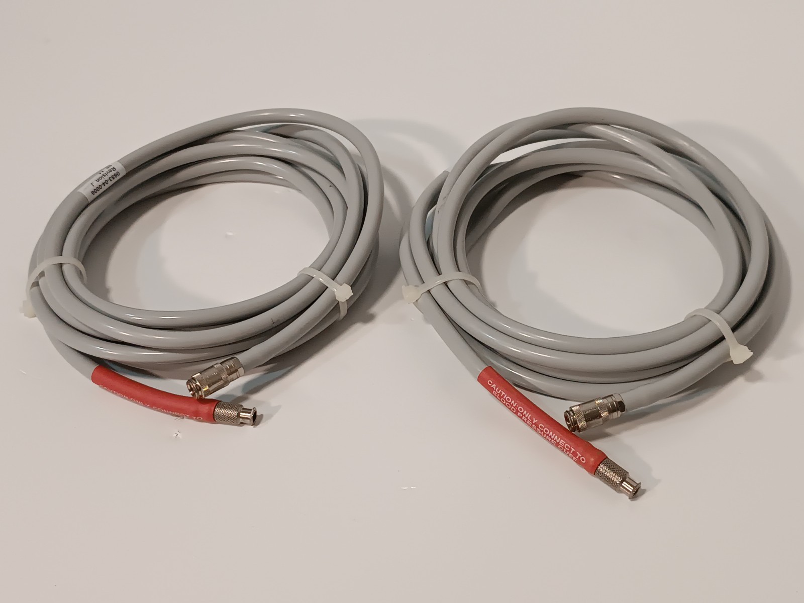 Lot of 2: 0683-04-0006 Revision J Medical NIBP Non-Invasive Blood Pressure Hoses