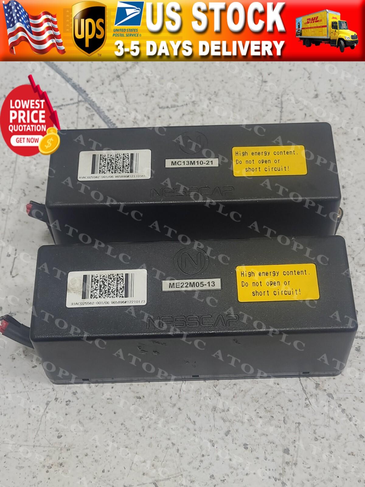Lot of 2 Abb 3HAC025562-001/06 Capacitor Unit Wires Cut. US Free Tax