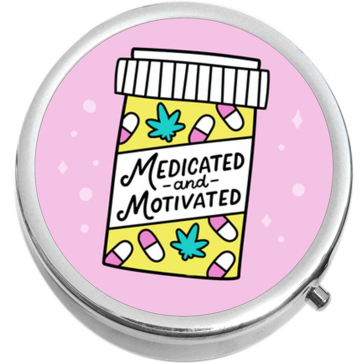 Medicated and Motivated  Medicine Vitamin Pill Box